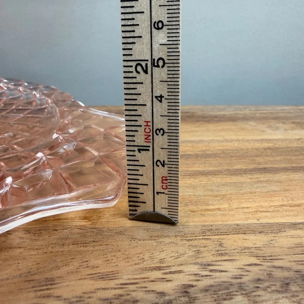 Anchor Hocking Waterford Pink Depression Glass Sandwich Plate Platter 12 inch
